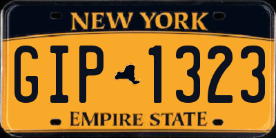 NY license plate GIP1323