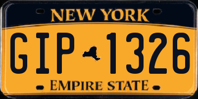NY license plate GIP1326