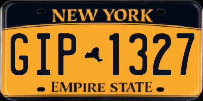 NY license plate GIP1327