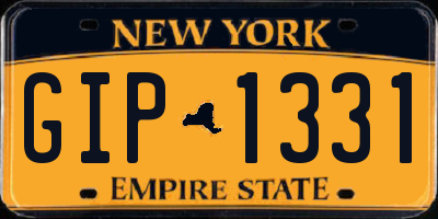 NY license plate GIP1331