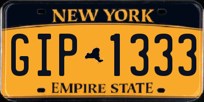 NY license plate GIP1333