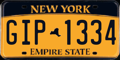 NY license plate GIP1334