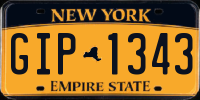 NY license plate GIP1343