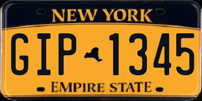 NY license plate GIP1345