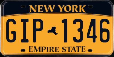 NY license plate GIP1346