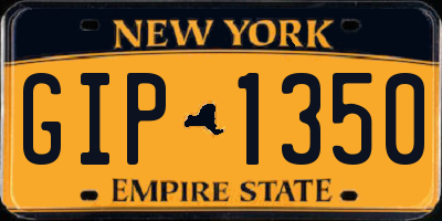 NY license plate GIP1350
