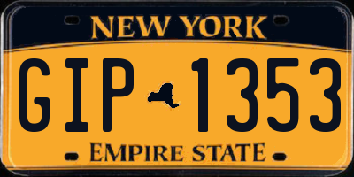 NY license plate GIP1353