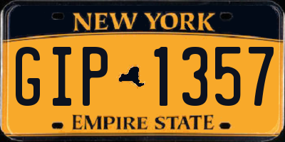 NY license plate GIP1357