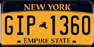 NY license plate GIP1360