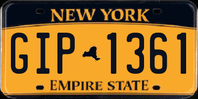 NY license plate GIP1361