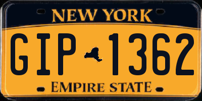 NY license plate GIP1362