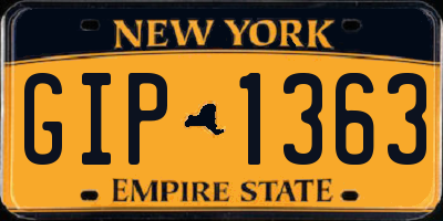 NY license plate GIP1363