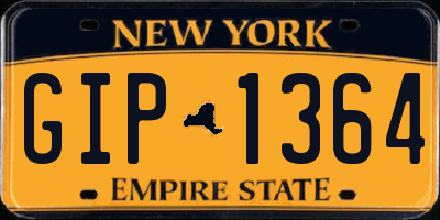 NY license plate GIP1364
