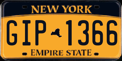 NY license plate GIP1366