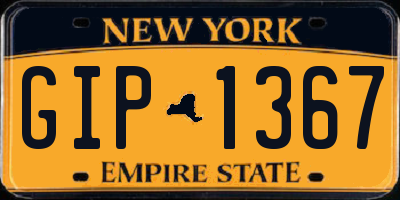 NY license plate GIP1367