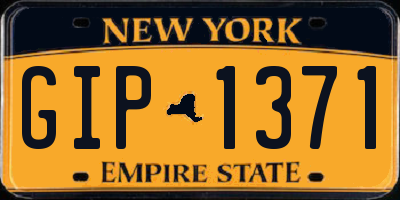 NY license plate GIP1371