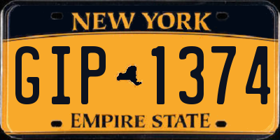 NY license plate GIP1374