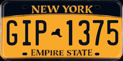 NY license plate GIP1375