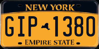 NY license plate GIP1380
