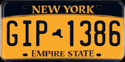 NY license plate GIP1386