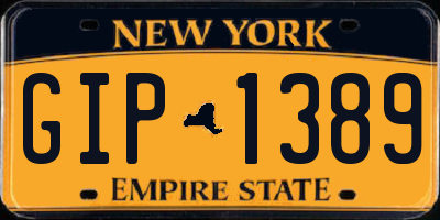 NY license plate GIP1389
