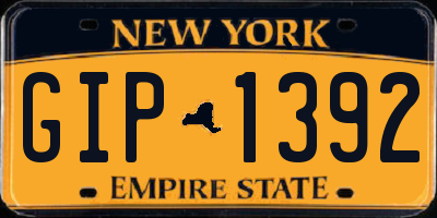 NY license plate GIP1392