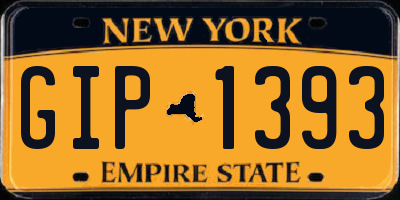 NY license plate GIP1393