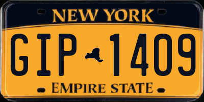NY license plate GIP1409