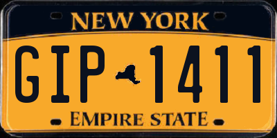 NY license plate GIP1411
