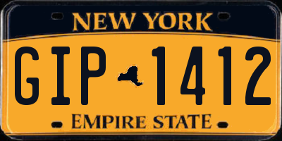 NY license plate GIP1412