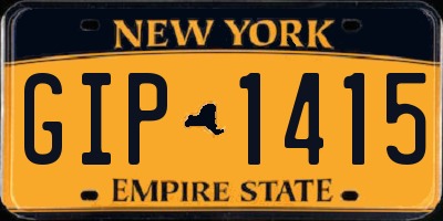 NY license plate GIP1415