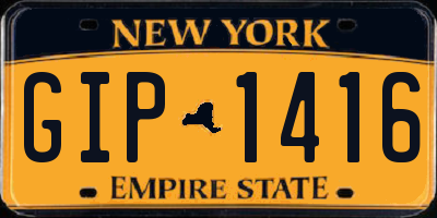 NY license plate GIP1416