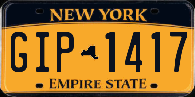 NY license plate GIP1417