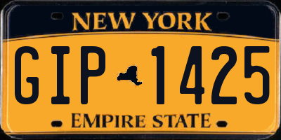 NY license plate GIP1425