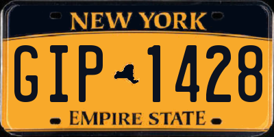 NY license plate GIP1428