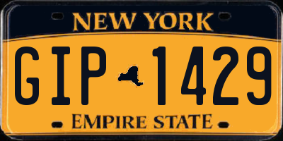 NY license plate GIP1429