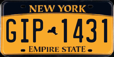 NY license plate GIP1431