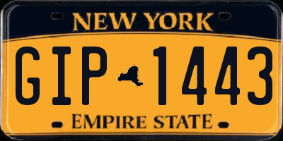 NY license plate GIP1443