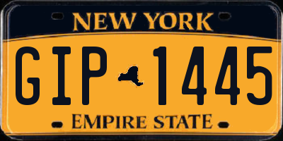 NY license plate GIP1445