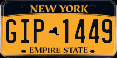 NY license plate GIP1449