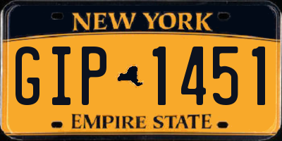 NY license plate GIP1451