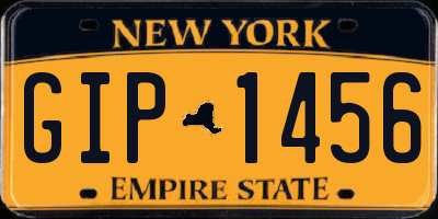 NY license plate GIP1456