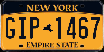 NY license plate GIP1467