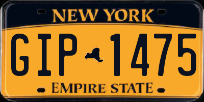 NY license plate GIP1475
