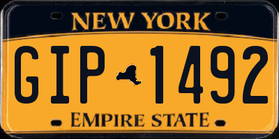 NY license plate GIP1492