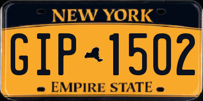 NY license plate GIP1502
