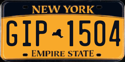 NY license plate GIP1504