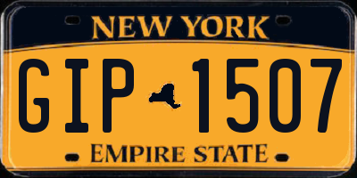 NY license plate GIP1507