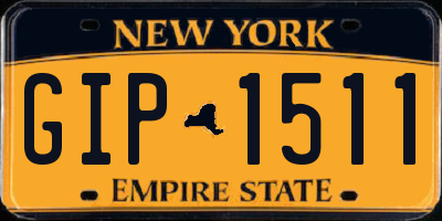 NY license plate GIP1511