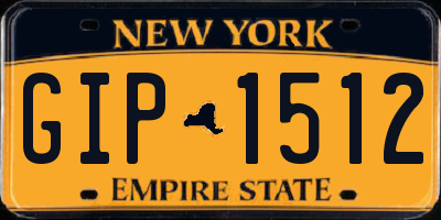 NY license plate GIP1512